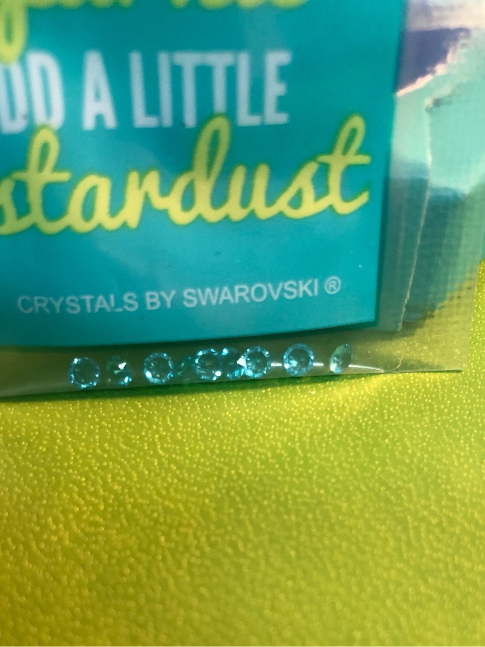 Origami Owl Aqua Teal Swarovski Crystals